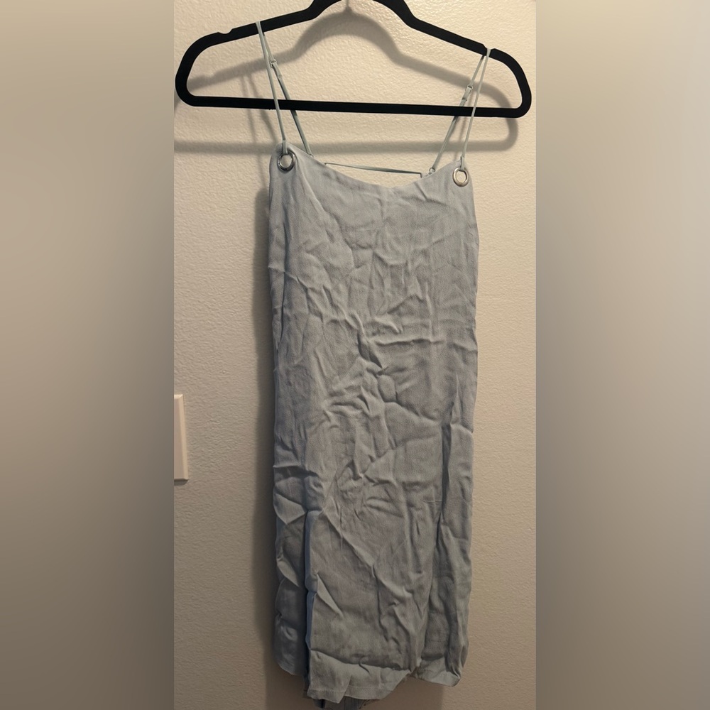 Silence + Noise Blue Midi Dress for Casual Resort Wear